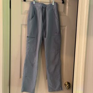 FIGS Light Blue Cargo Scrub Pants